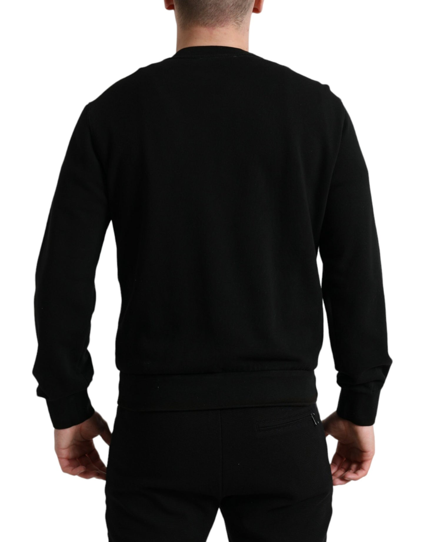 Dolce & Gabbana Elegant Rund Hals Trøje i Bomuldsblanding