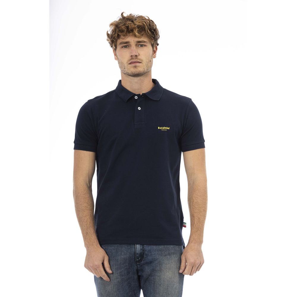 Baldinini Trend Blå Bomuld Polo til mænd