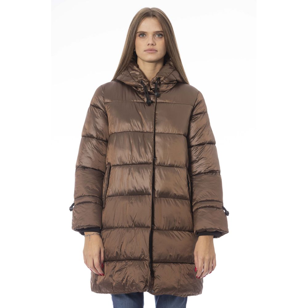 Baldinini Trend Brun Nylonjakke Dame