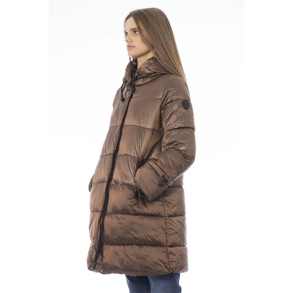 Baldinini Trend Brun Nylonjakke Dame