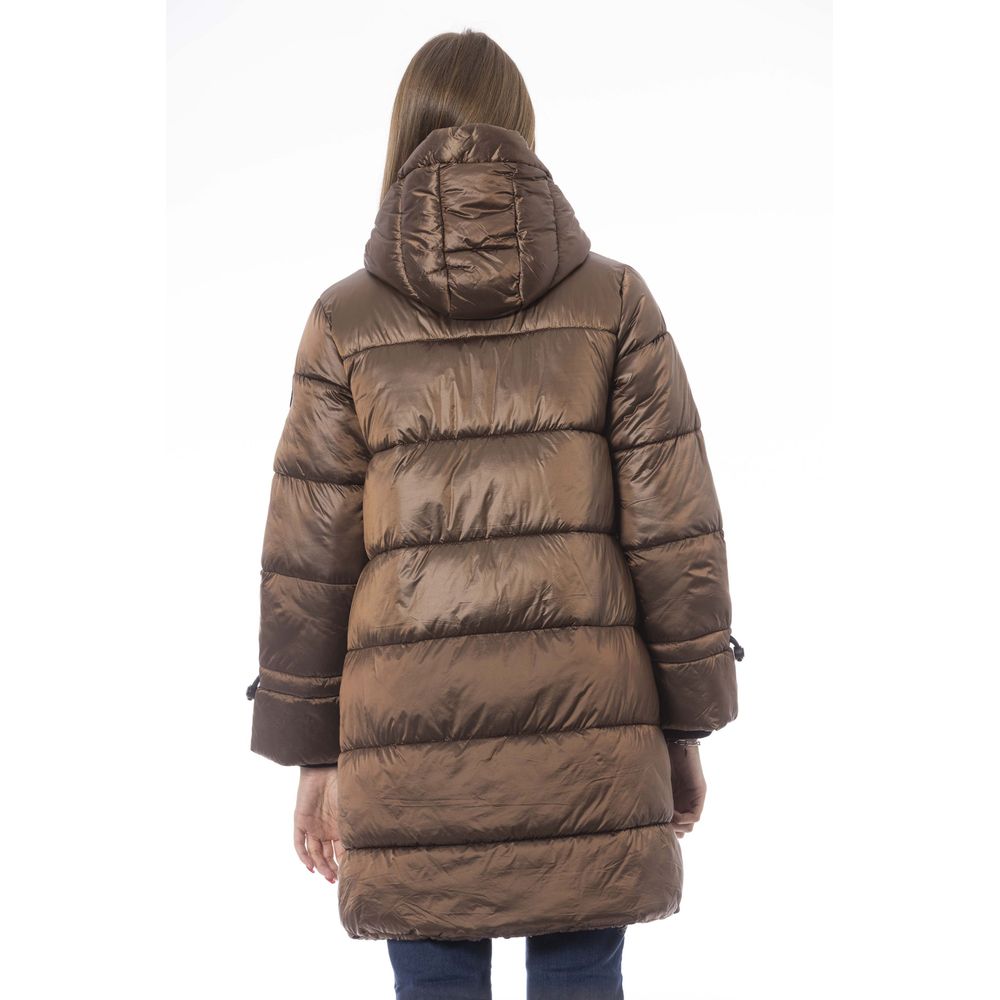 Baldinini Trend Brun Nylonjakke Dame