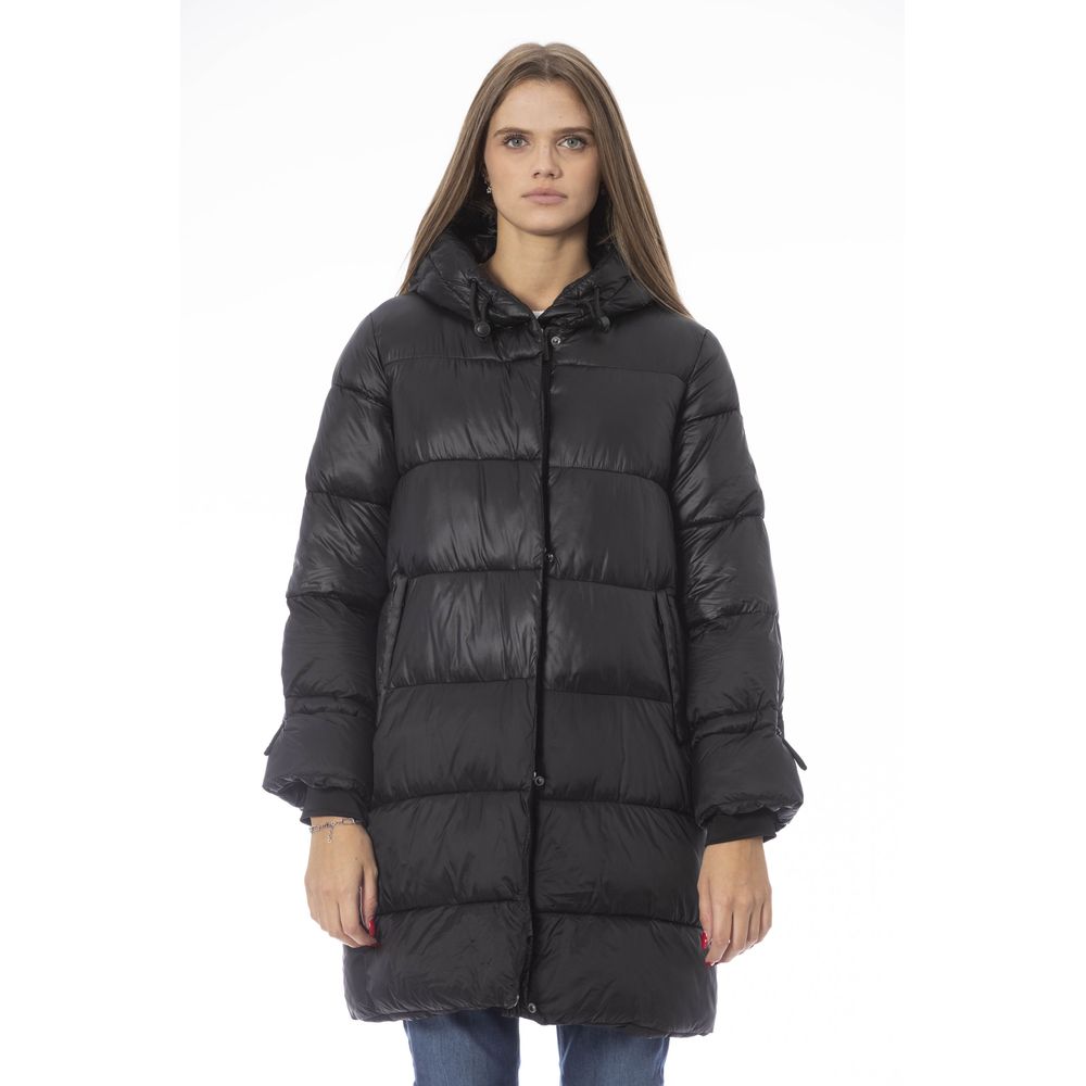 Baldinini Trend Sort Nylonjakke Dame