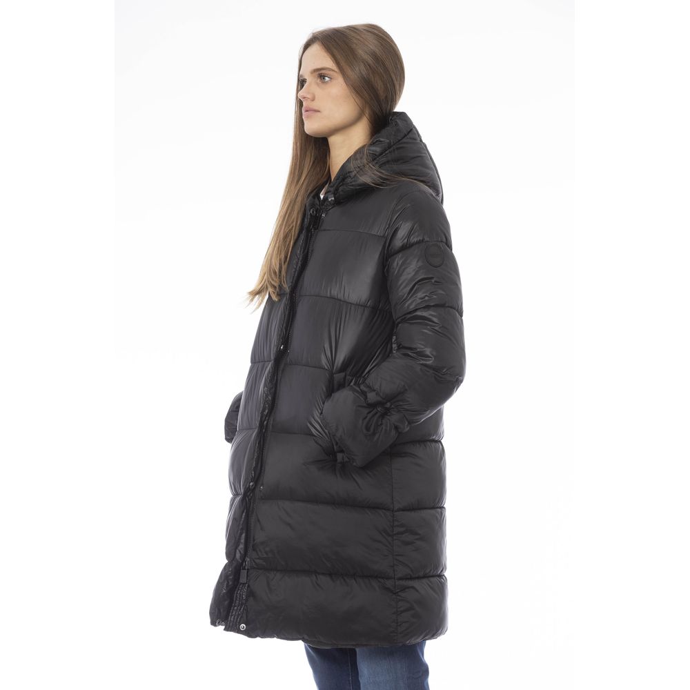 Baldinini Trend Sort Nylonjakke Dame