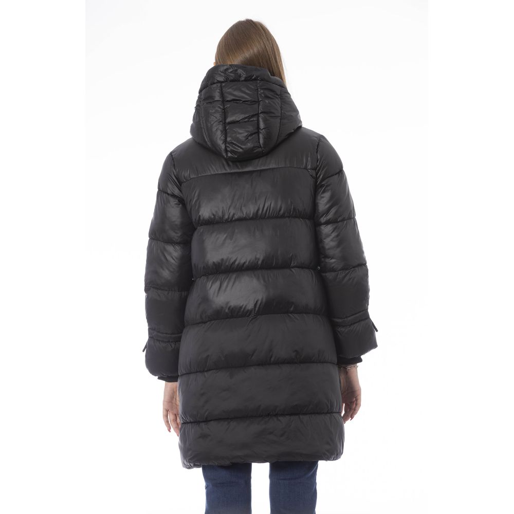 Baldinini Trend Sort Nylonjakke Dame