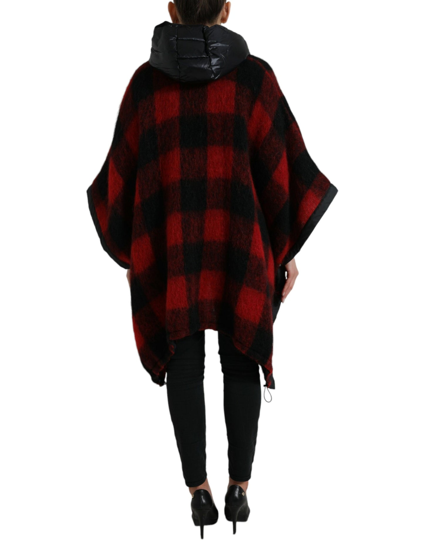 Dolce & Gabbana Elegant Buffalo Ternet Poncho Jakke