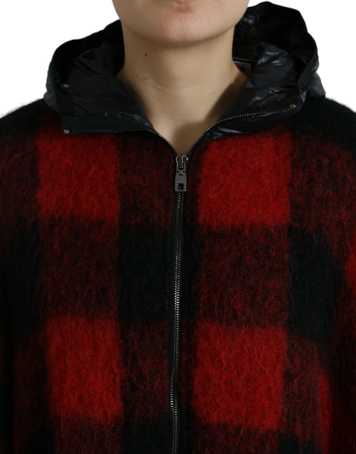Dolce & Gabbana Elegant Buffalo Ternet Poncho Jakke