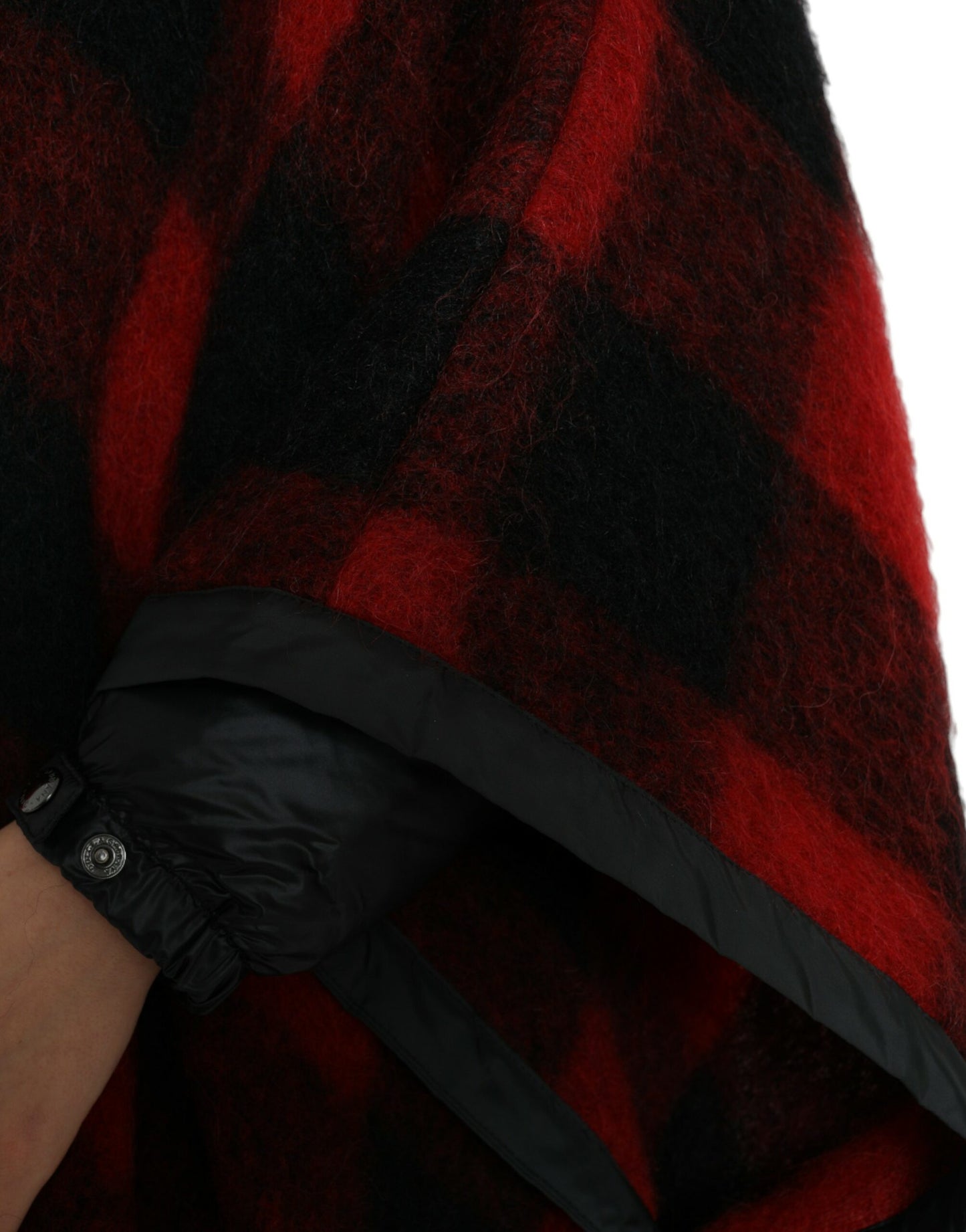 Dolce & Gabbana Elegant Buffalo Ternet Poncho Jakke