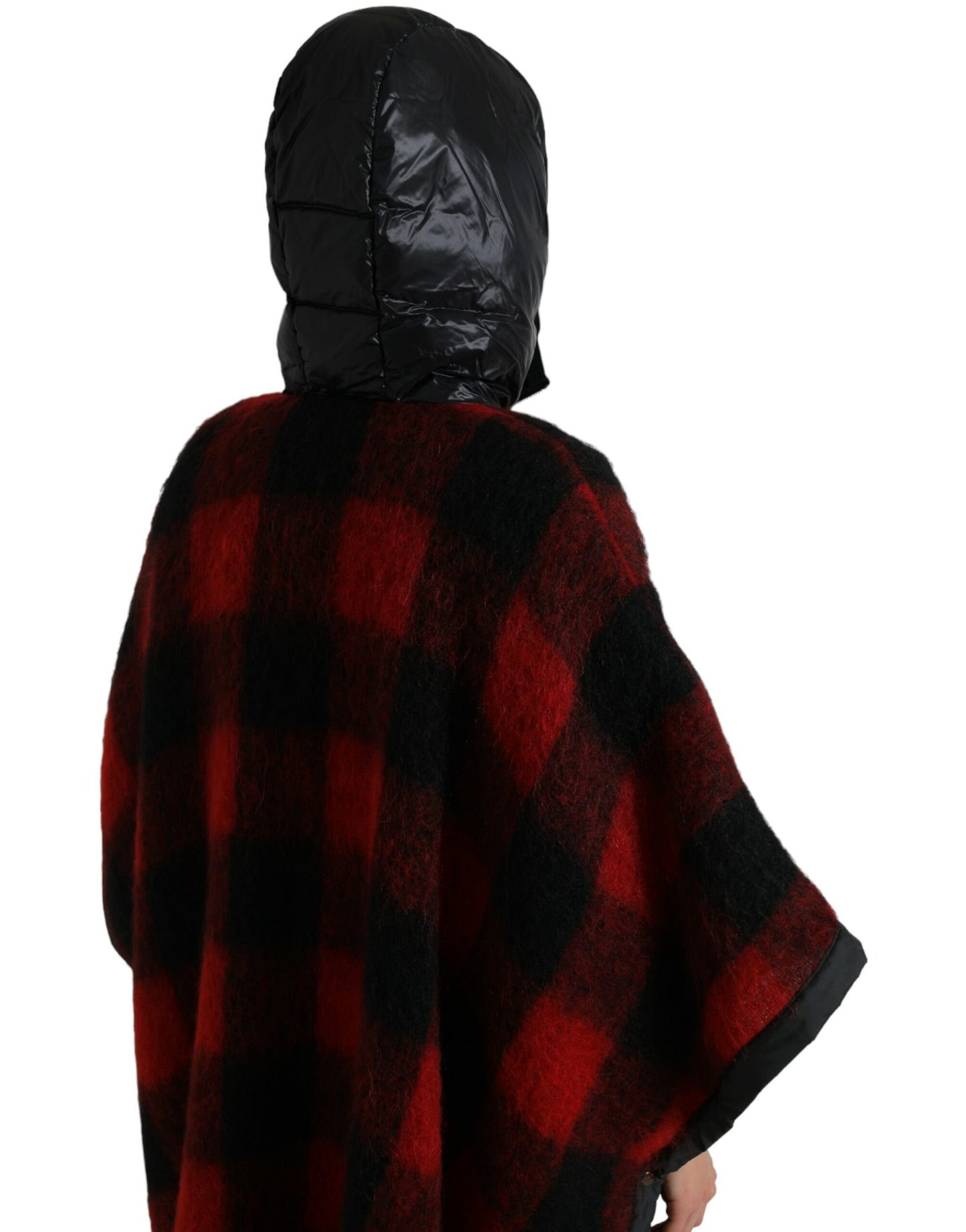Dolce & Gabbana Elegant Buffalo Ternet Poncho Jakke