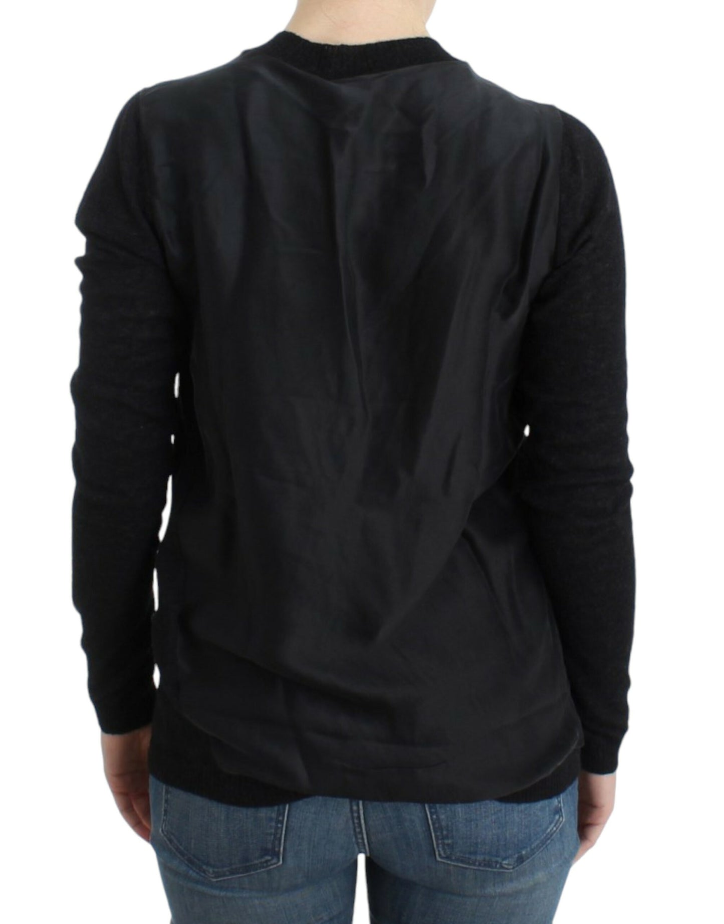Costume National Elegant Let Cardigan Med Dyb V-hals