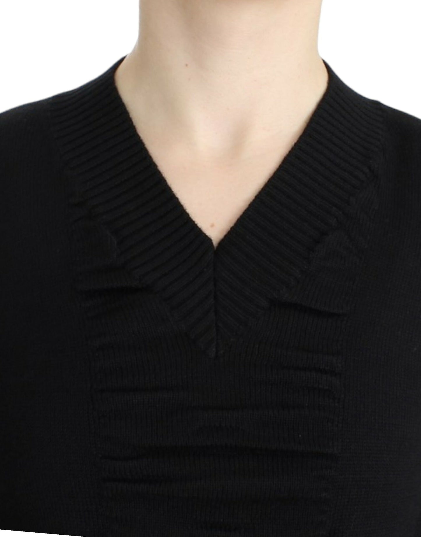 Costume National Elegant V-hals Letvægts Sweater