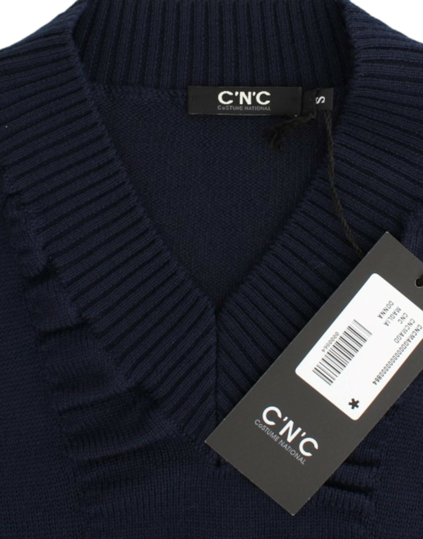 Costume National Elegant V-hals Letvægts Sweater