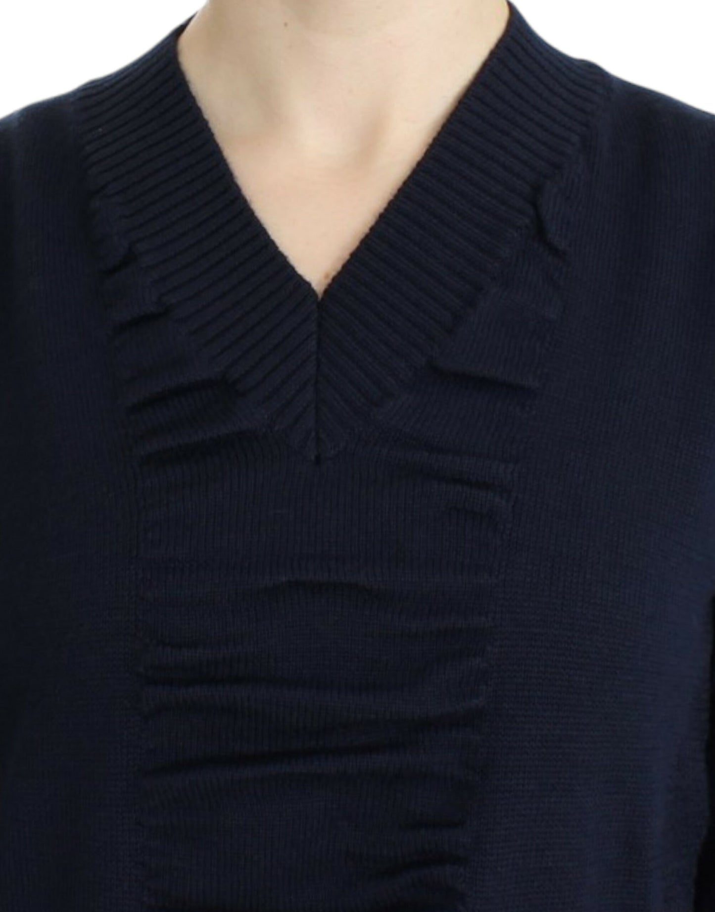 Costume National Elegant V-hals Letvægts Sweater
