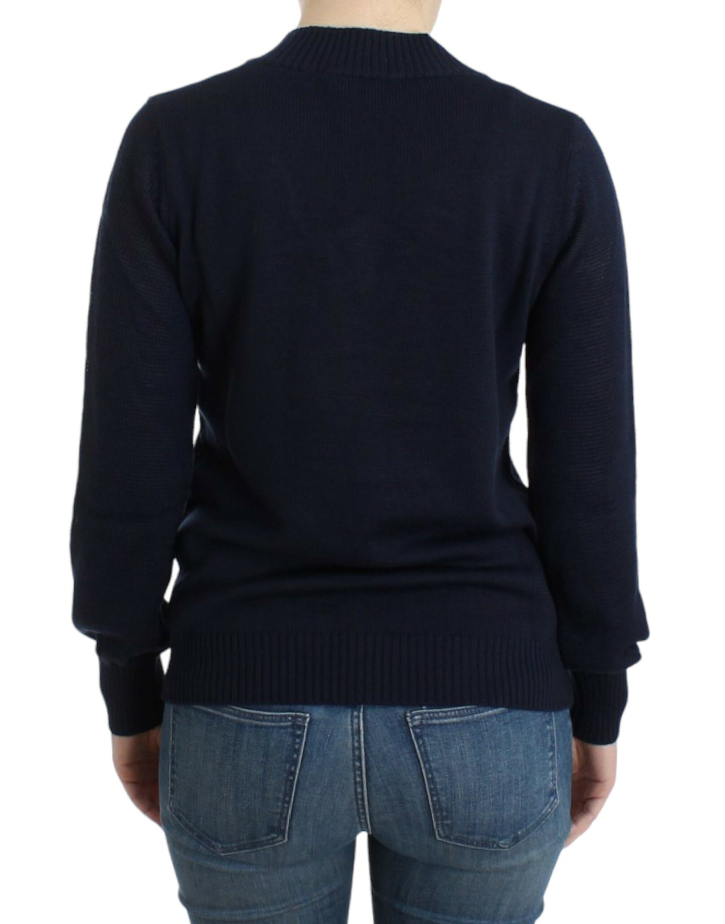 Costume National Elegant V-hals Letvægts Sweater