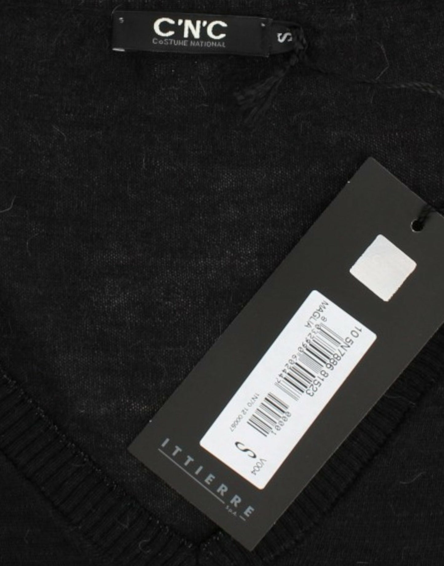 Costume National Elegant V-hals Letvægts Sweater