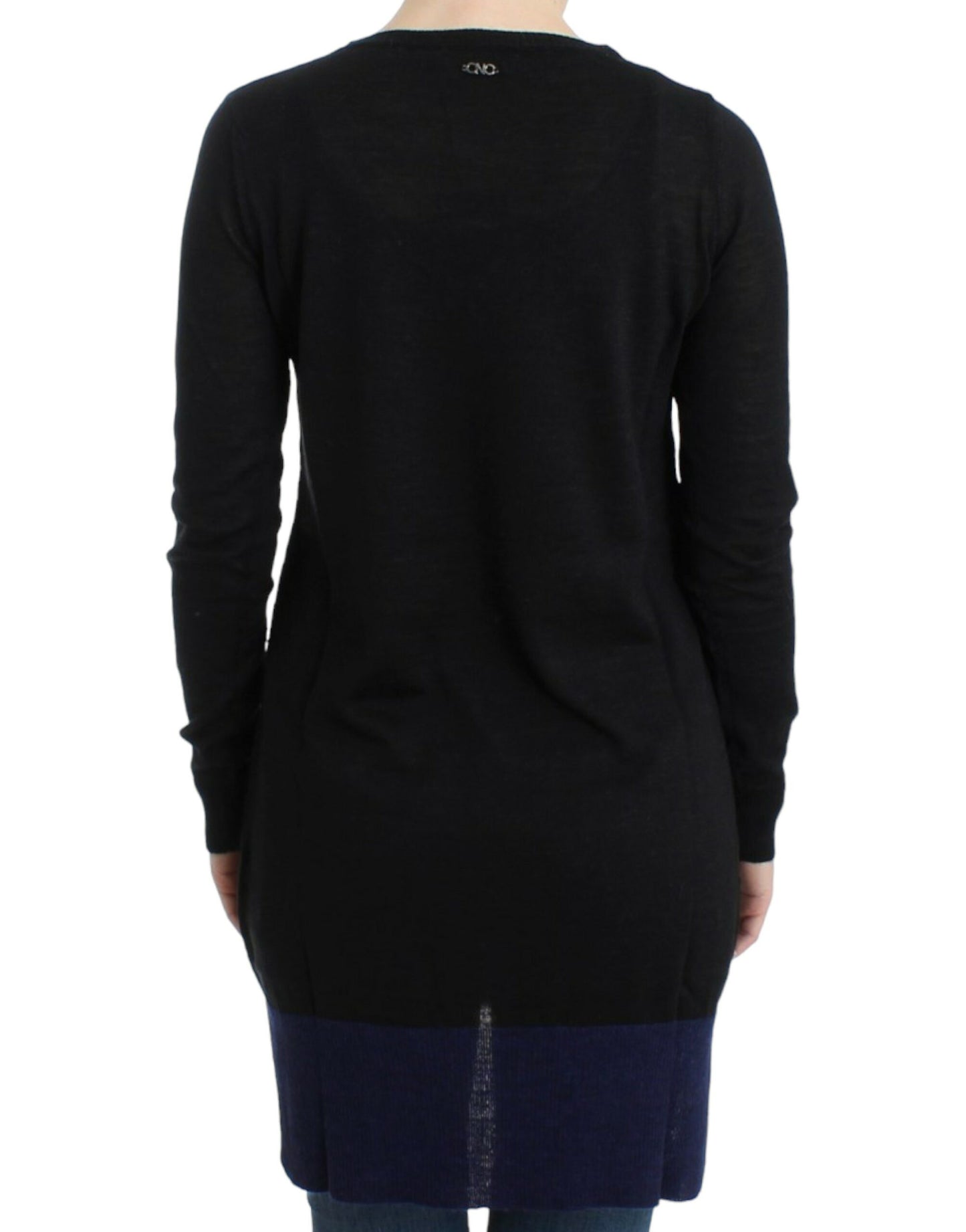 Costume National Elegant V-hals Letvægts Sweater