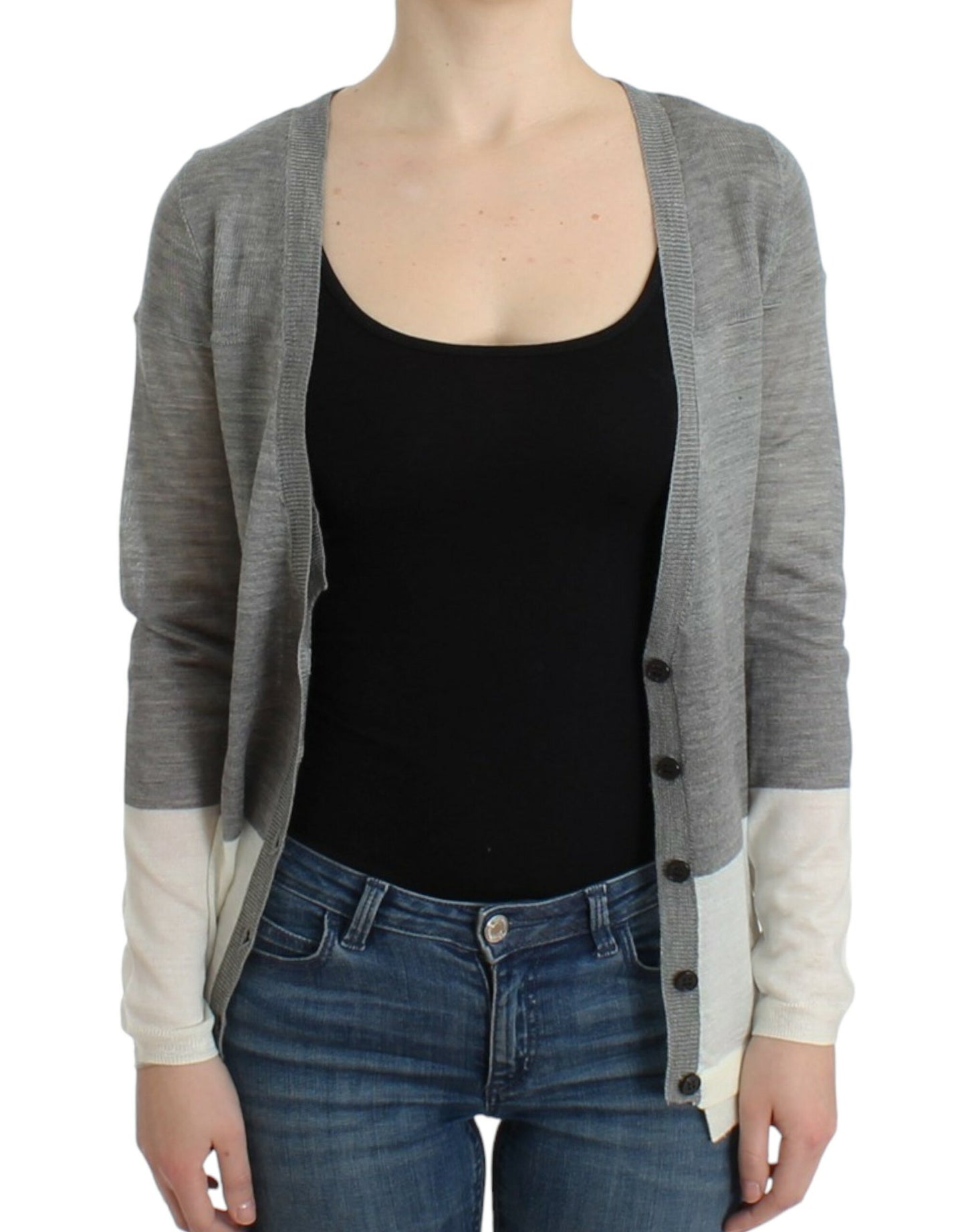Costume National Chic Grå Let Cardigan