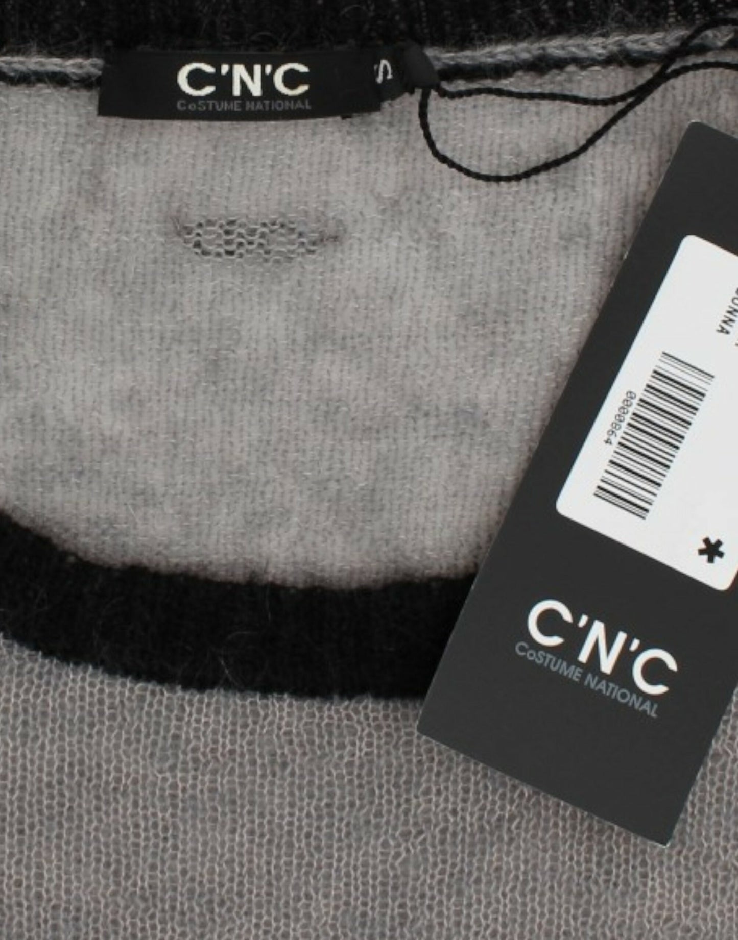 Costume National Chic Asymmetrisk Udsmykket Striktrøje