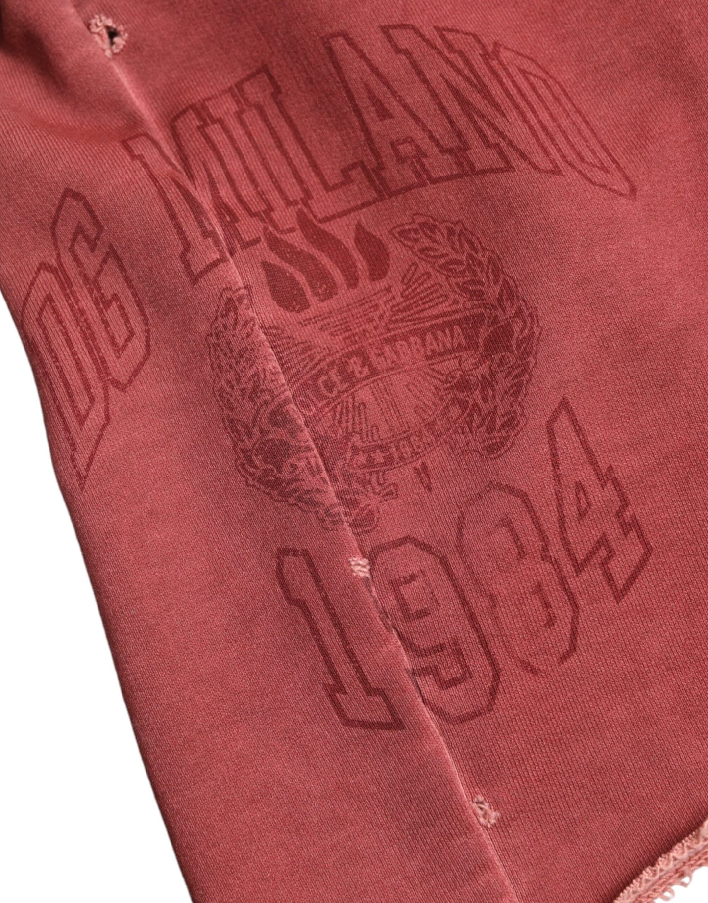 Dolce & Gabbana Chic Maroon højtaljede designer joggingshorts