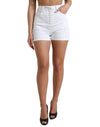 Dolce & Gabbana Chic højtaljede shorts med snørelukning