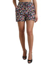 Dolce & Gabbana Vibrerende højtaljede blomstershorts