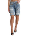 Dolce & Gabbana højtaljede bermudashorts med udsmykning