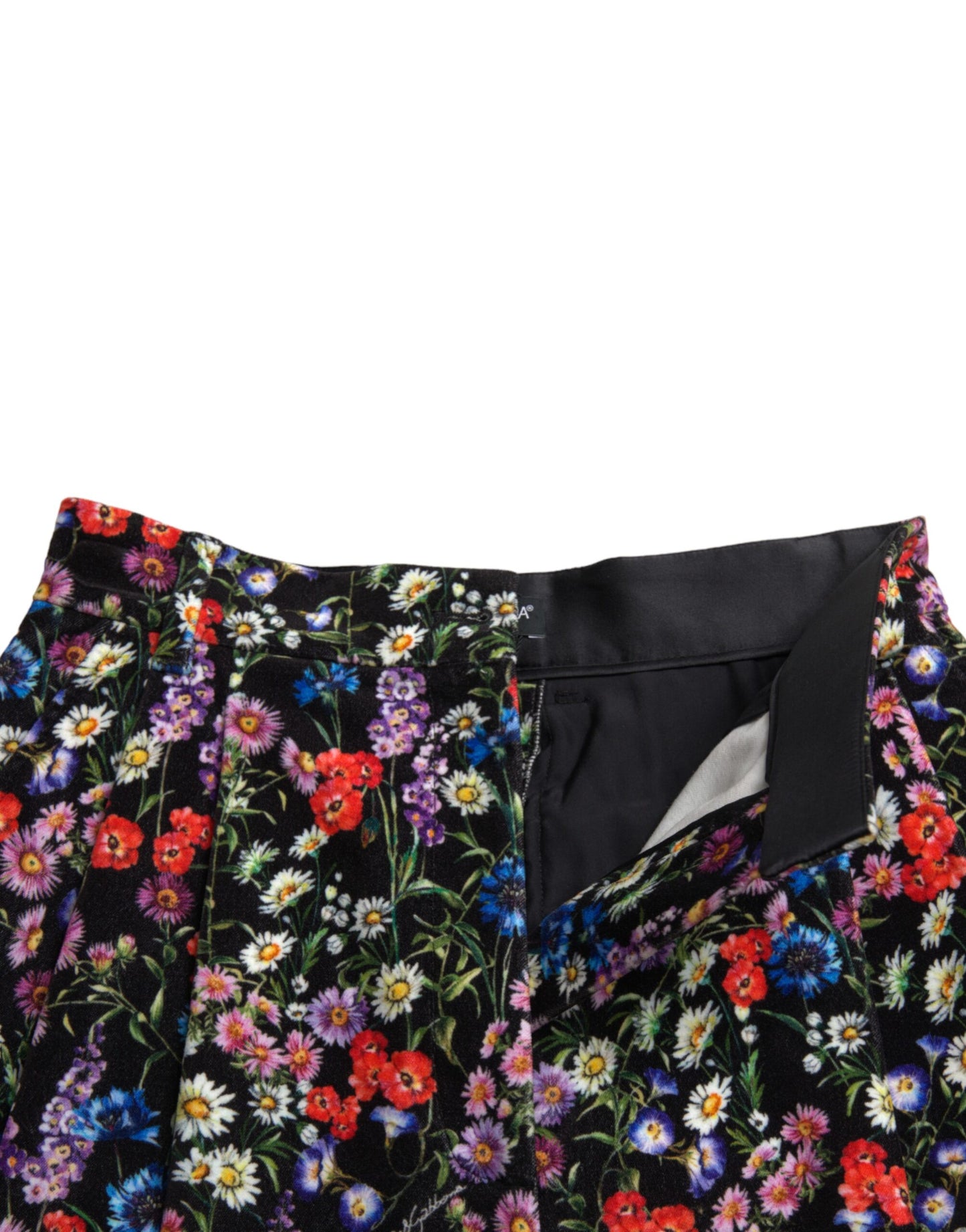 Dolce & Gabbana Chic Blomsterprintede Hotpants Shorts med Høj Talje
