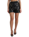 Dolce & Gabbana Elegante Højtaljede Shorts Med Udsmykning
