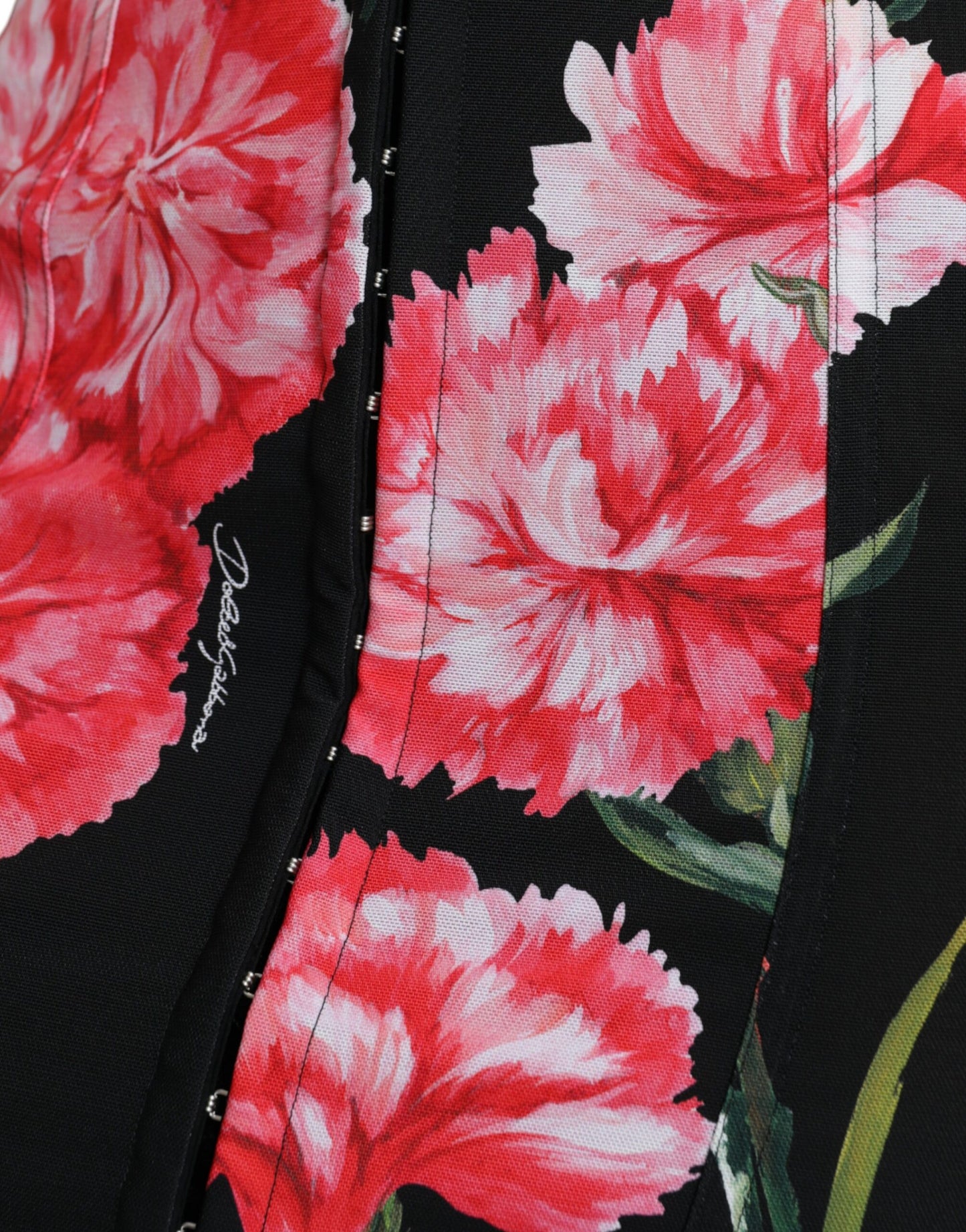 Dolce & Gabbana Blomsterprintet Højtaljet Blyantnederdel