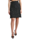 Dolce & Gabbana Elegant Tweed Højtaljet Mini Nederdel