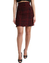 Dolce & Gabbana Fristende Tartan Højtaljet Mini Nederdel