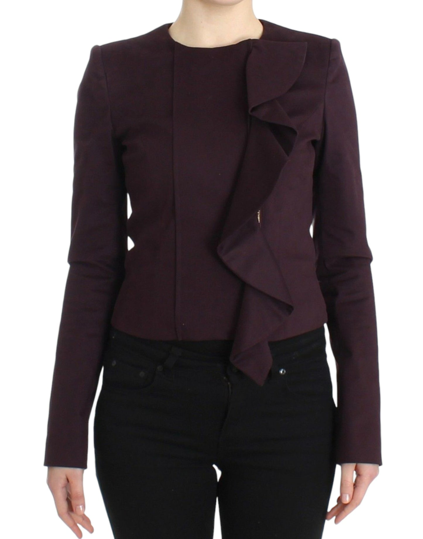 GF Ferre Elegant Lilla Blazer i Bomuldsblanding