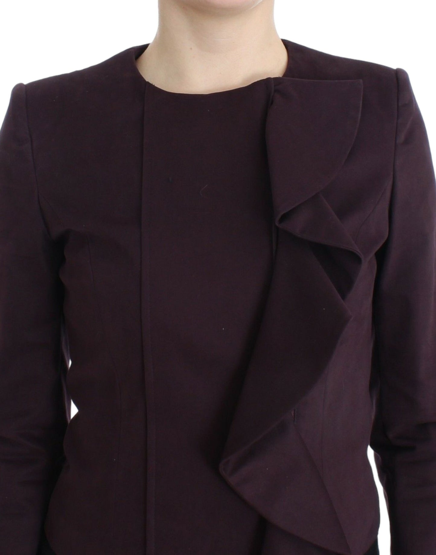 GF Ferre Elegant Lilla Blazer i Bomuldsblanding