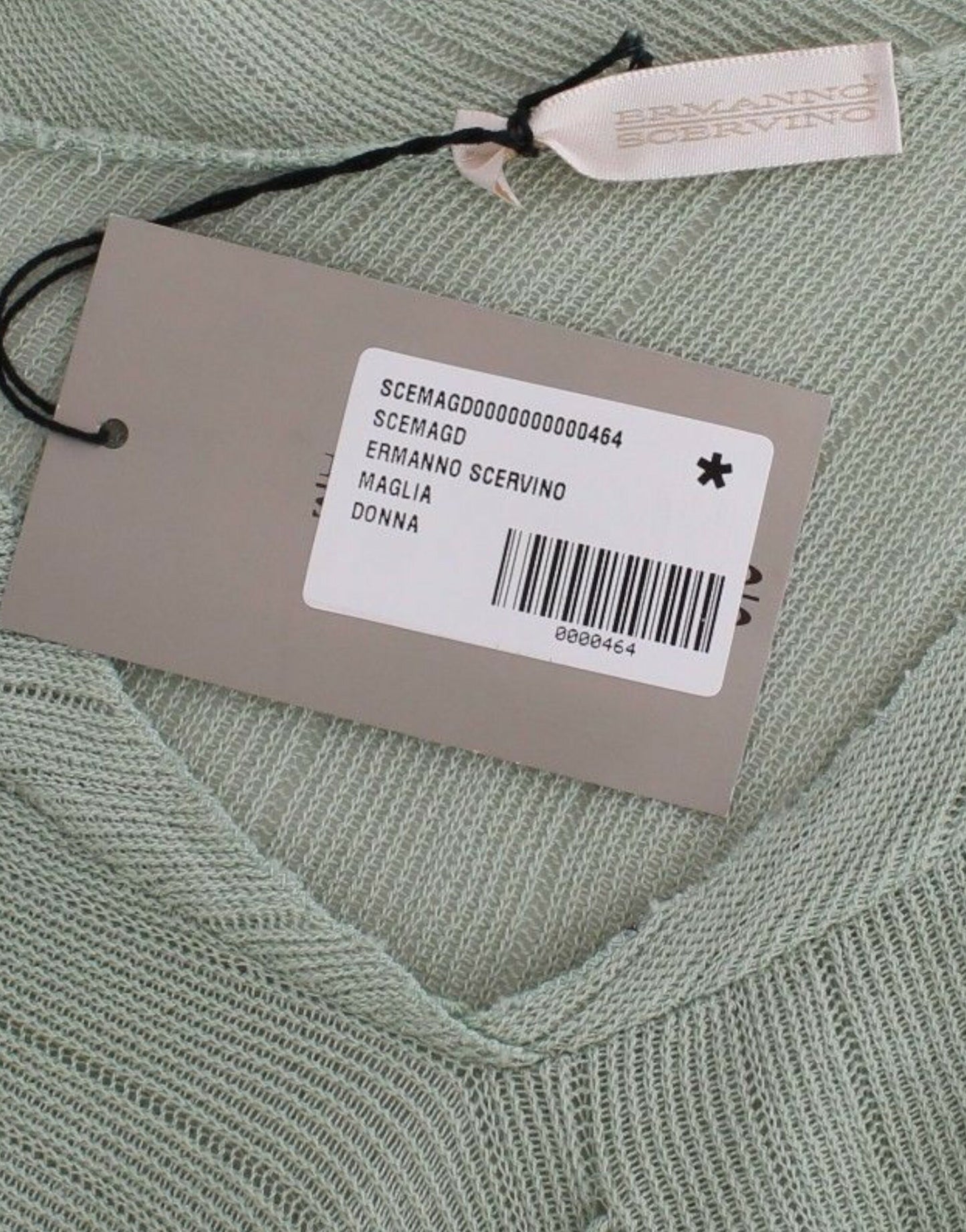 Ermanno Scervino Chic Grøn Strikket Top – Æterisk Elegance
