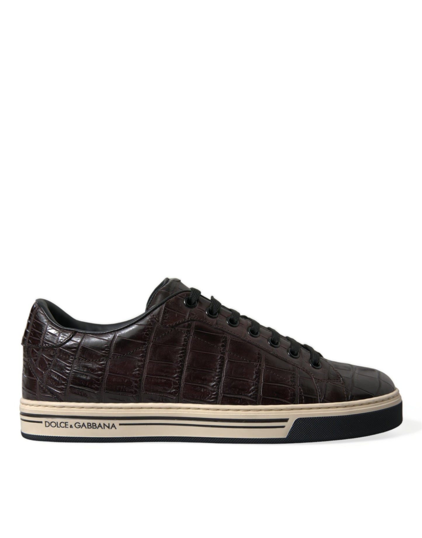Dolce & Gabbana Elegante Eksotiske Læder Low-Top Sneakers