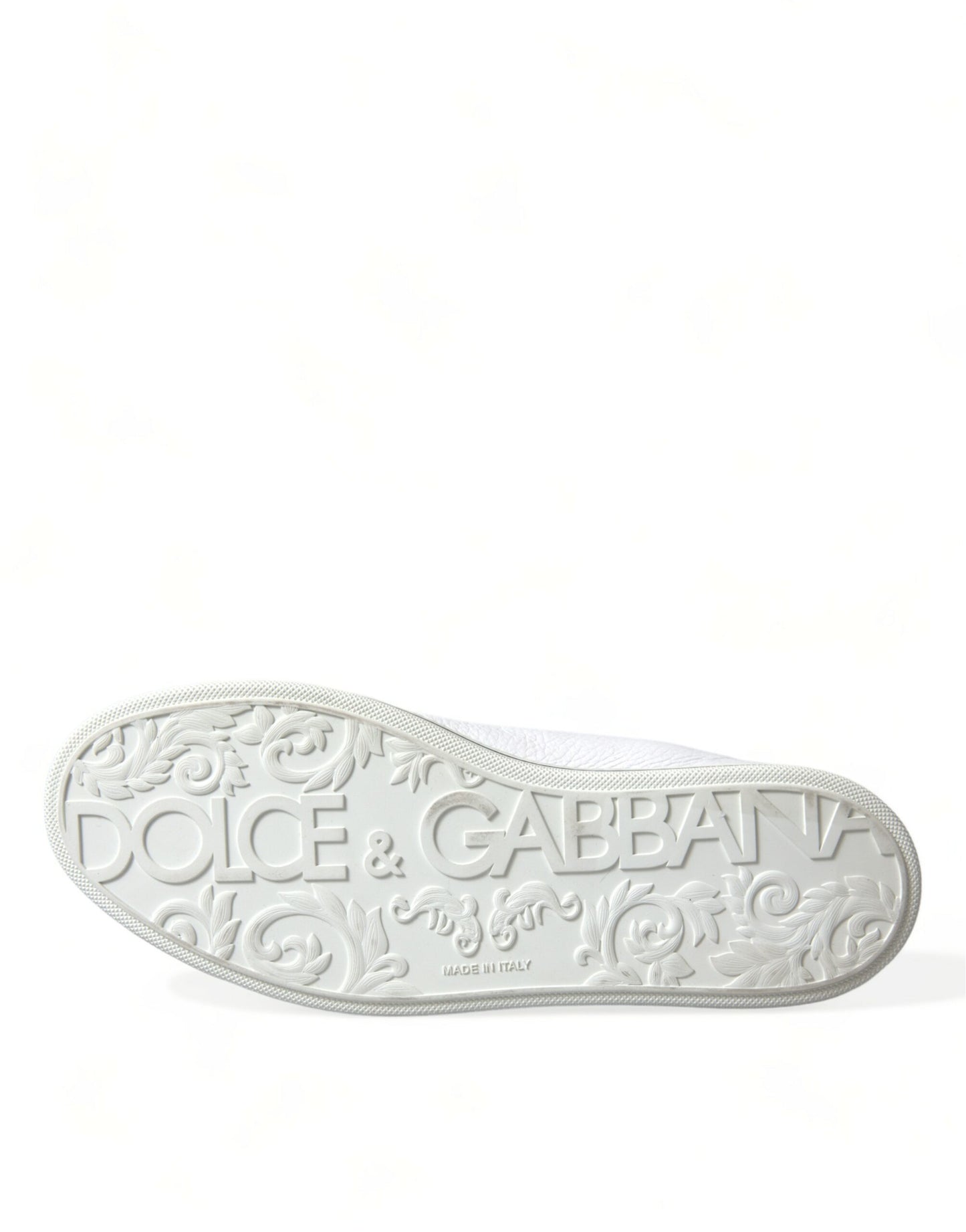 Dolce & Gabbana Elegante Hvide Læder High Top Sneakers