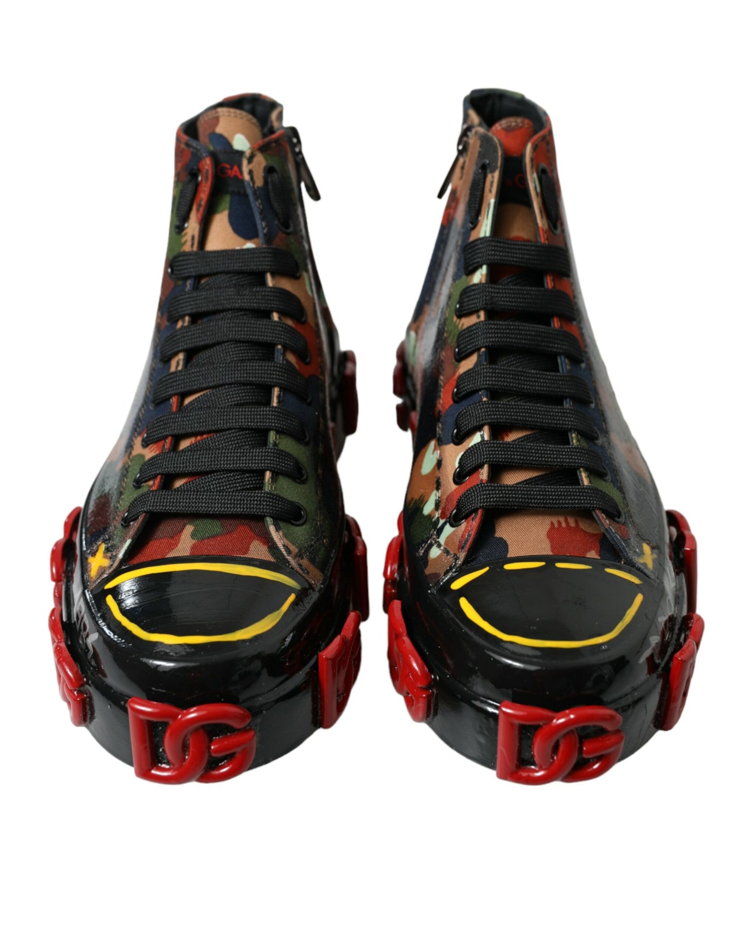 Dolce & Gabbana Chic Flerfarvede High-Top Sneakers