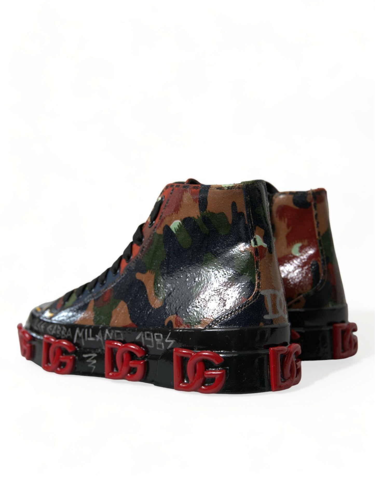 Dolce & Gabbana Chic Flerfarvede High-Top Sneakers