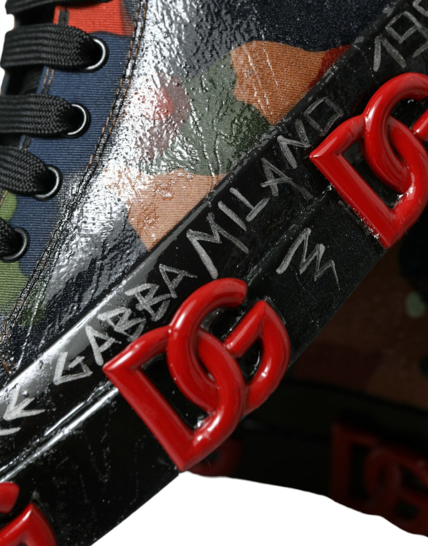 Dolce & Gabbana Chic Flerfarvede High-Top Sneakers