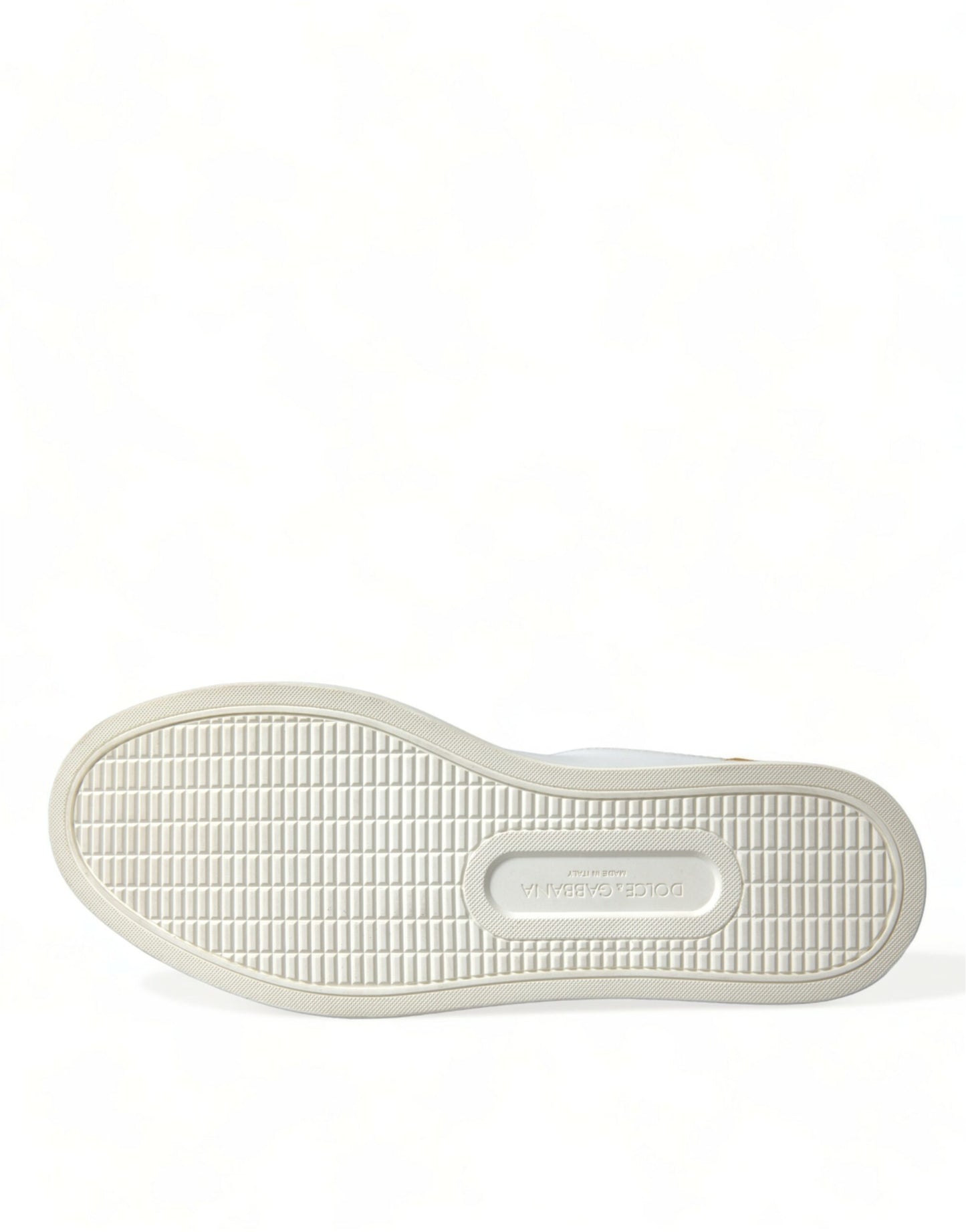 Dolce & Gabbana Sleeve Hvide Low Top Lædersneakers