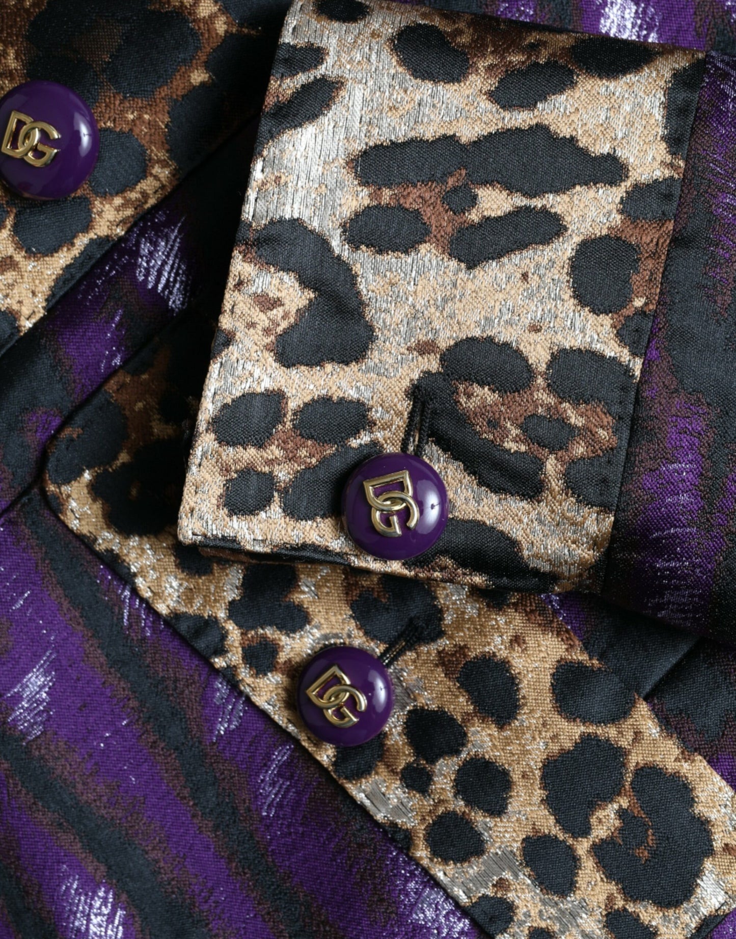 Dolce & Gabbana Udsøgt Jacquard Trenchcoat Med Tigermotiv