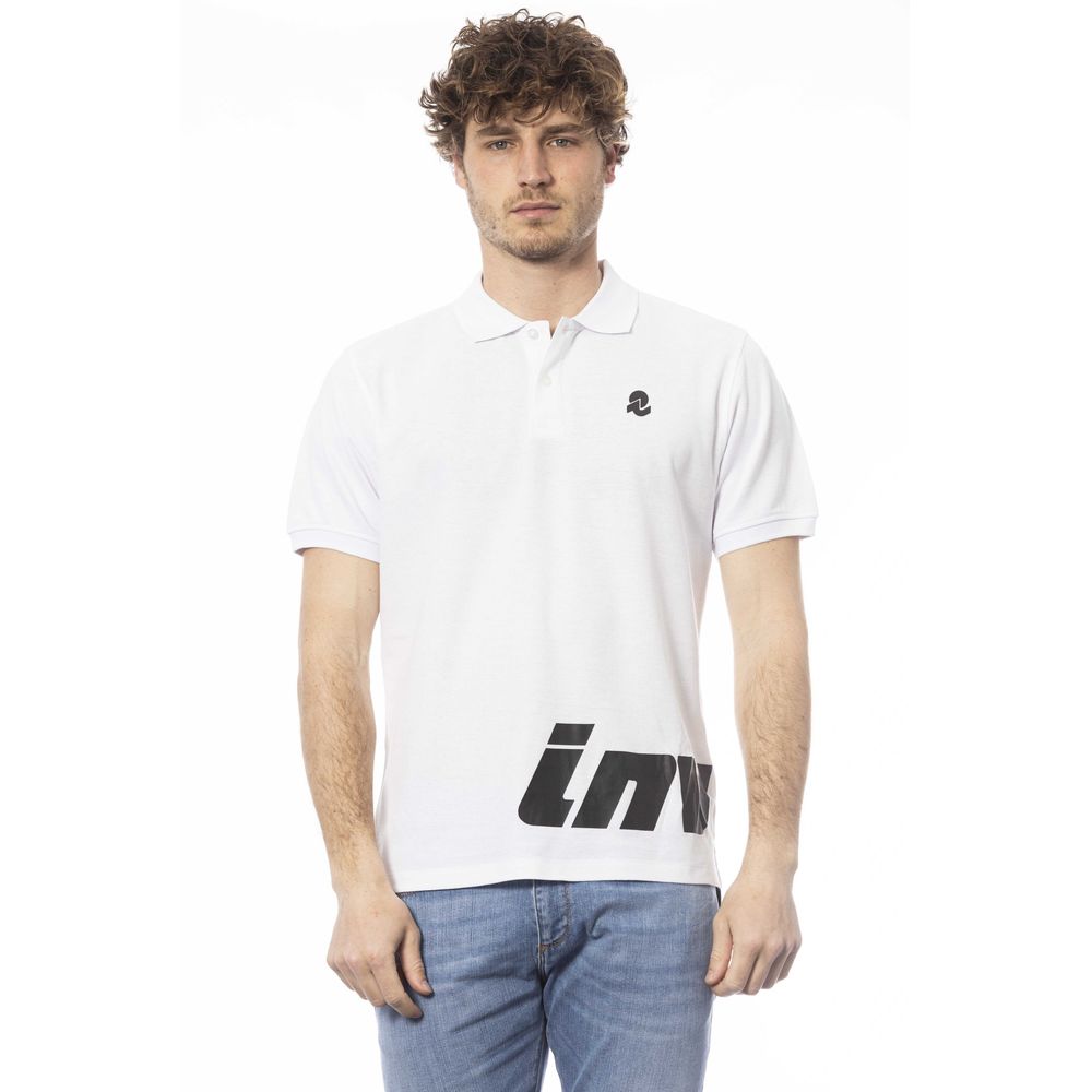 Invicta Hvid Bomulds Herrepoloshirt