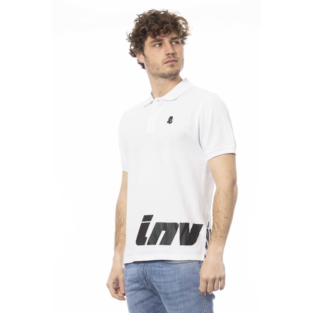 Invicta Hvid Bomulds Herrepoloshirt
