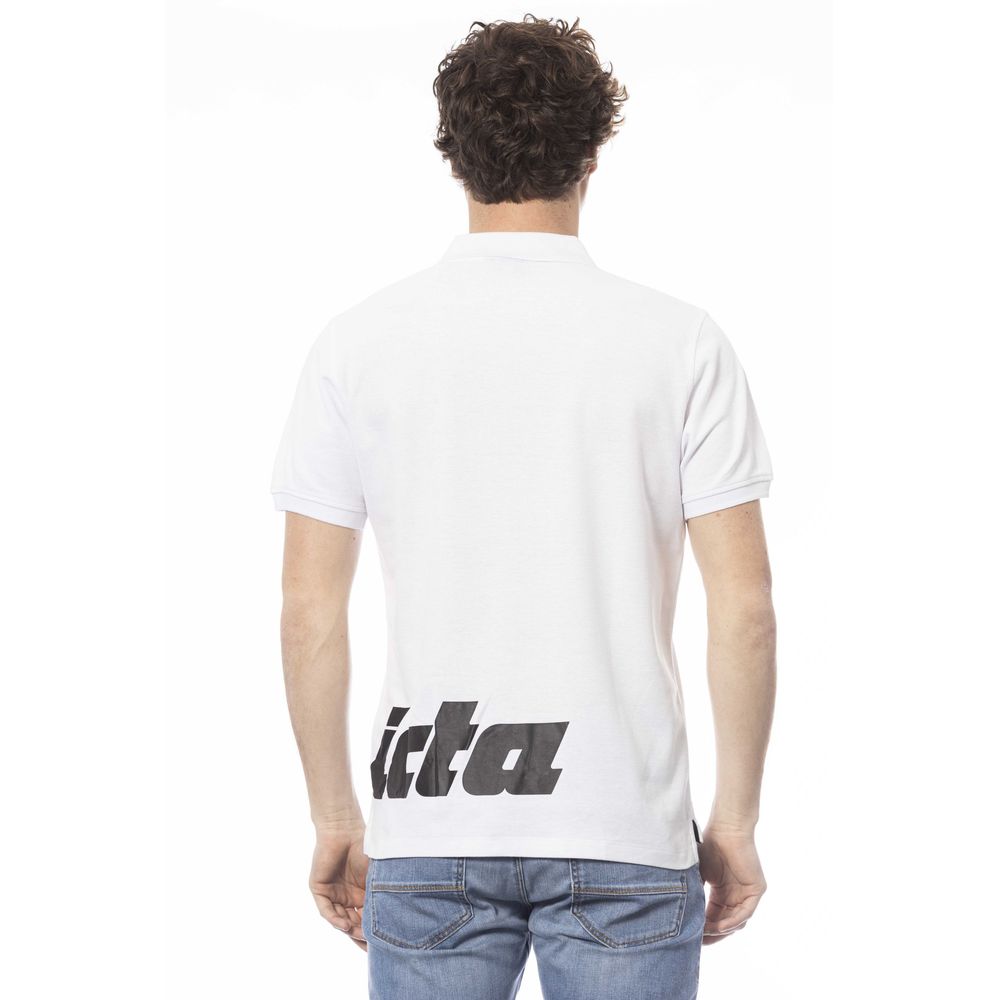 Invicta Hvid Bomulds Herrepoloshirt