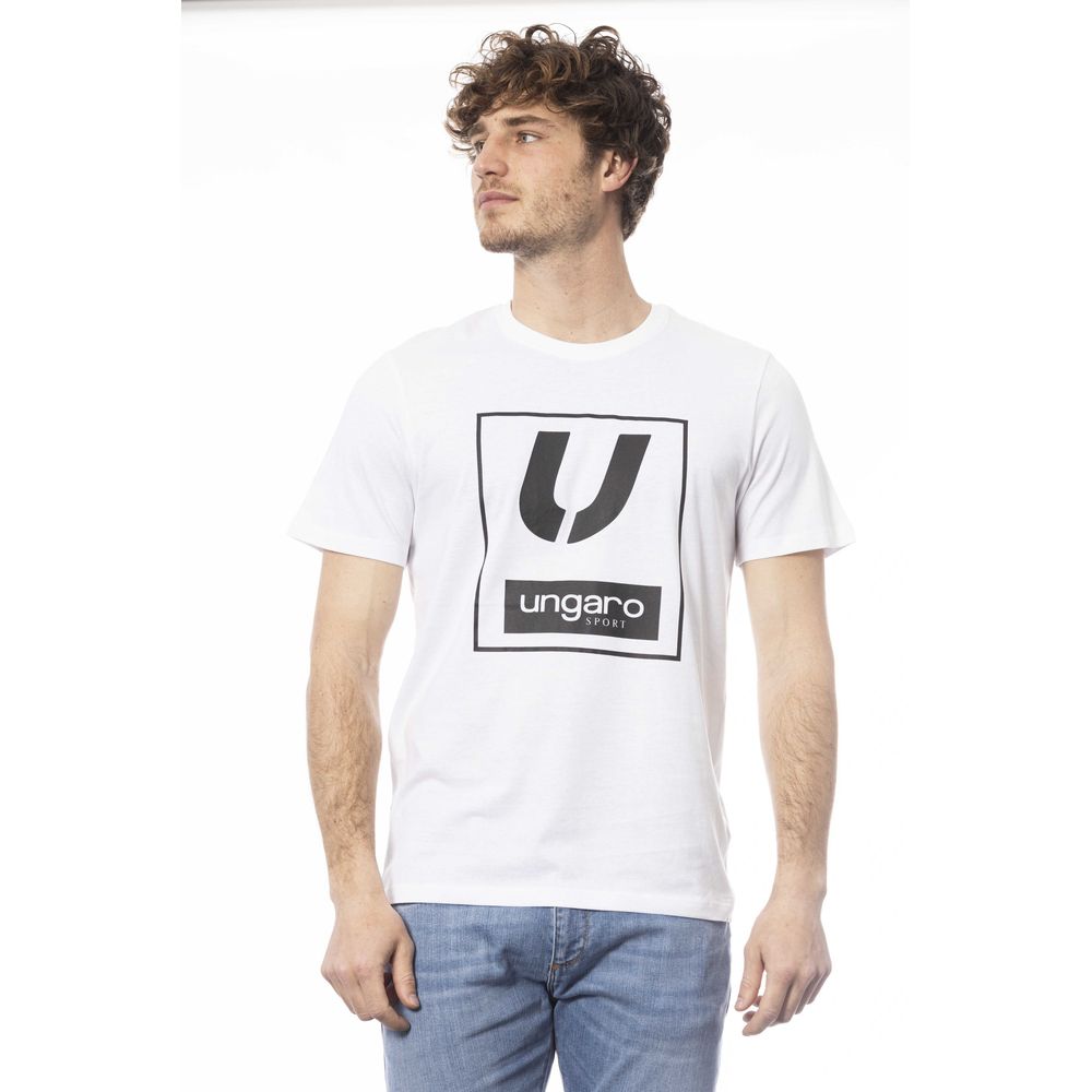 Ungaro Sport Hvid Bomuld Herre T-shirt
