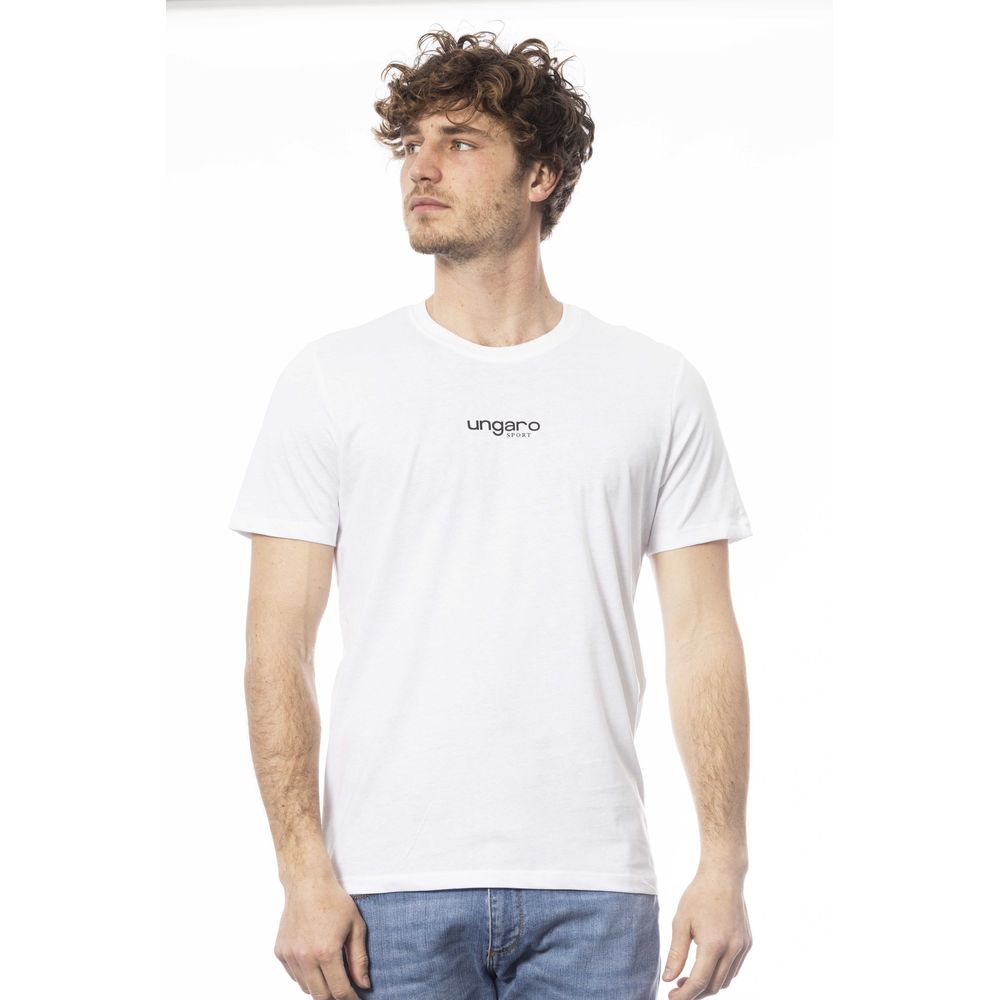 Ungaro Sport Hvid Bomuld Herre T-shirt