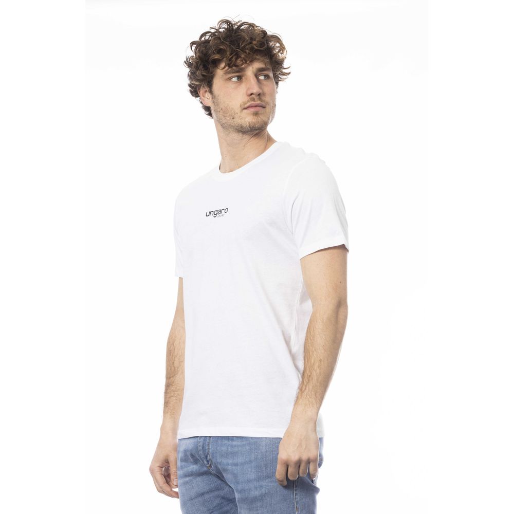 Ungaro Sport Hvid Bomuld Herre T-shirt