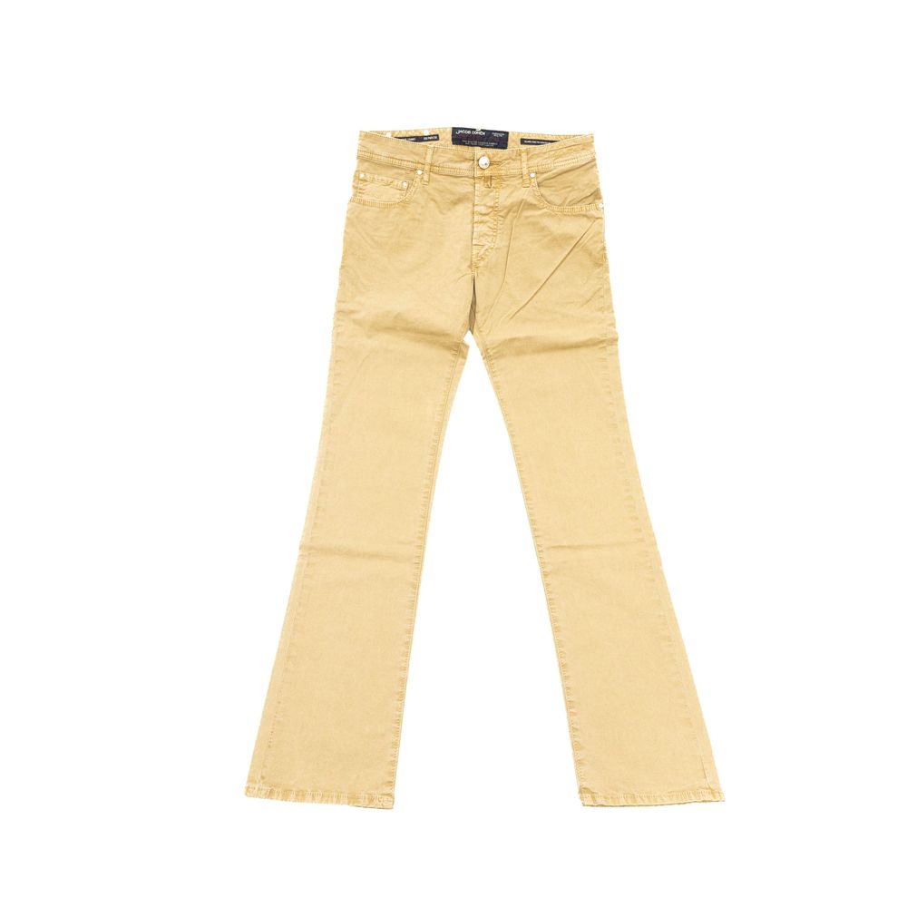Jacob Cohen Beige bomulds herrejeans