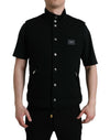 Dolce & Gabbana Elegant Sort Ærmeløs Vestjakke