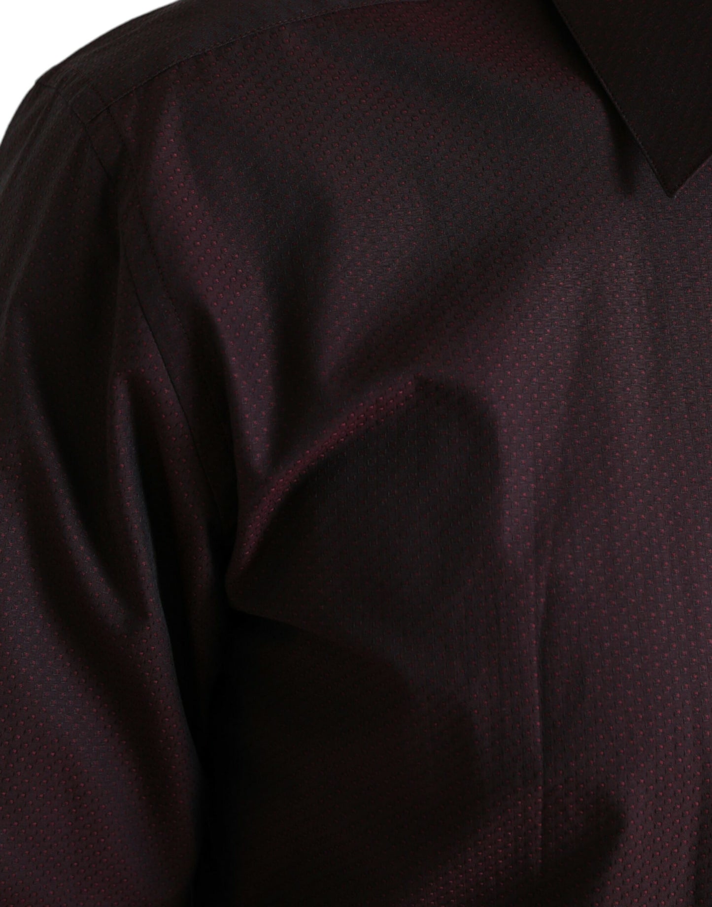 Dolce & Gabbana Elegant Maroon Martini Skjorte