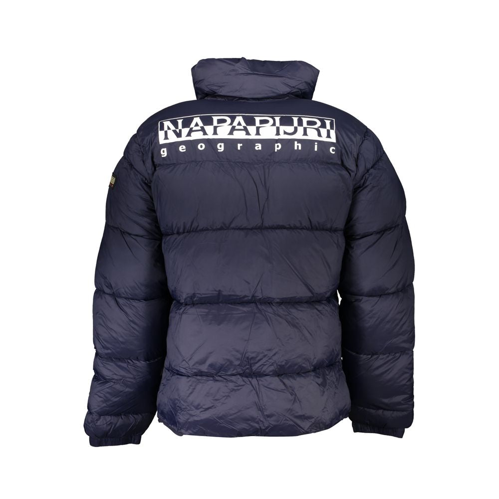 Napapijri miljøbevidst blå jakke med elegant design